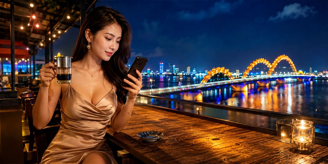 Người dùng VIP nhận ưu đãi và thưởng tại quán cà phê ven biển Đà Nẵng