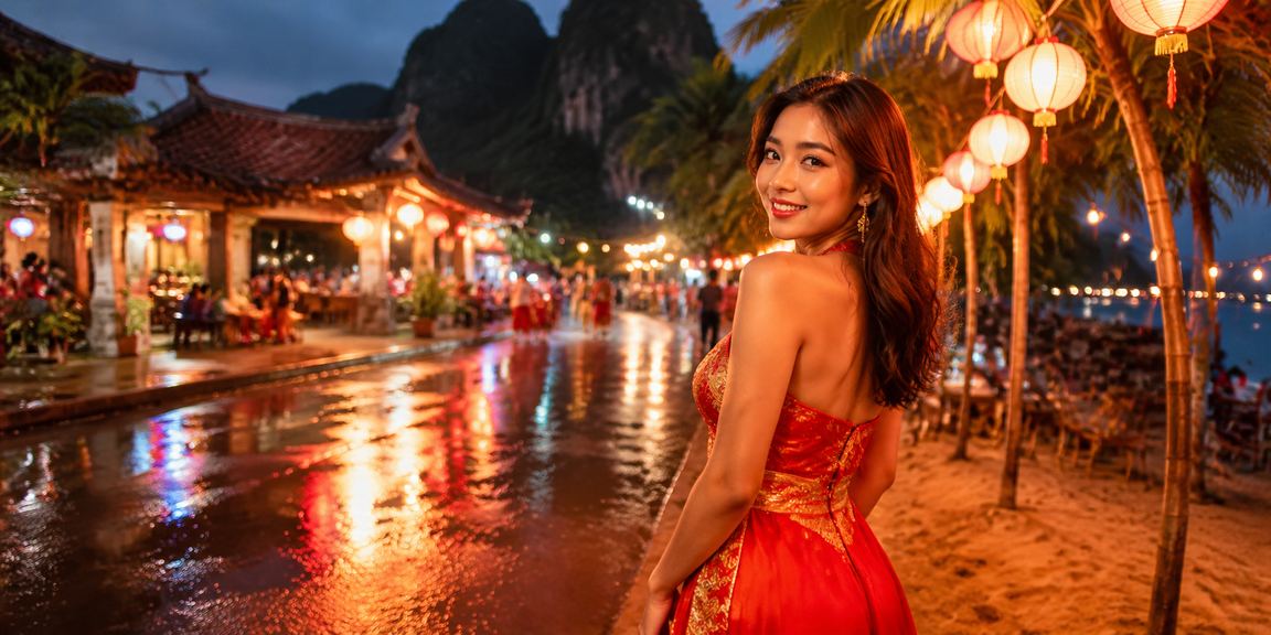 Người dùng tra cứu thông tin và hỗ trợ trực tuyến tại chợ đêm Ninh Bình